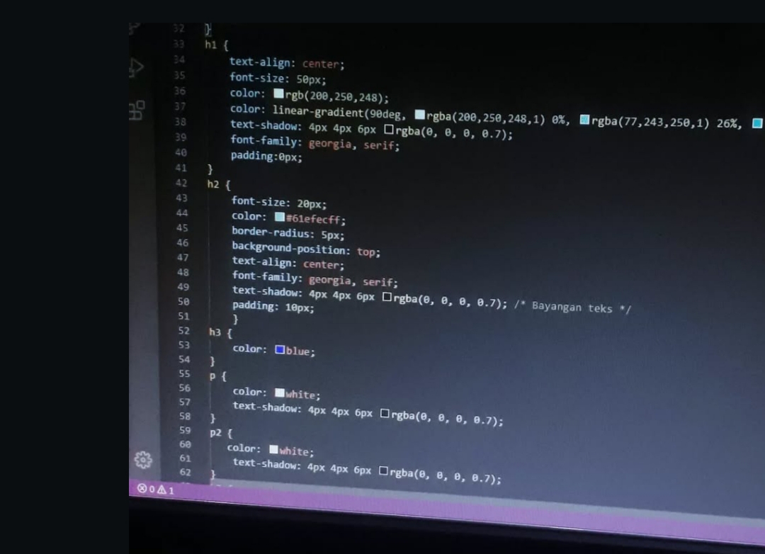 Foto pemrograman asset game